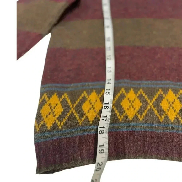 Vintage Made For Saks Fifth Avenue Striped Lambs Wool/Rabbit Hair/Angora Sweater - Picture 7 of 14